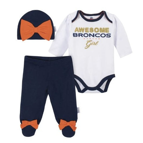Denver Broncos Baby Boys Footysuit