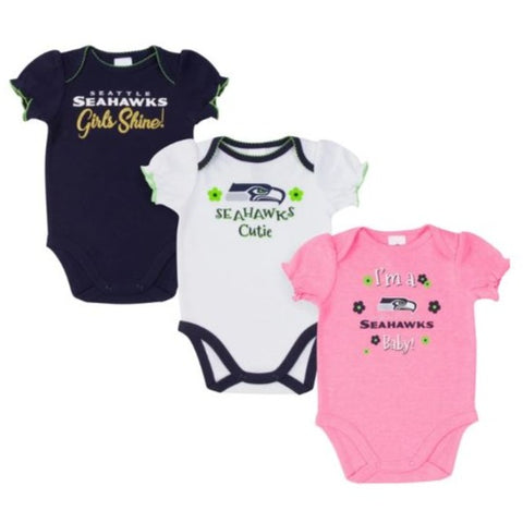 Seattle Seahawks Baby Boys Footed Footysuit