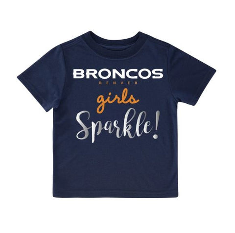 Denver Broncos Baby Girl Short Sleeve Bodysuit, 3-pack