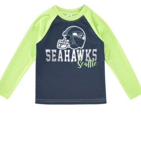 Seattle Seahawks Baby Boys Footed Footysuit