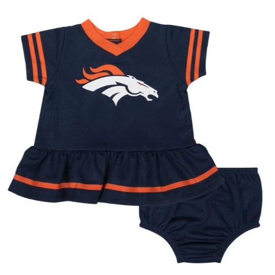 broncos jersey dress Women's Gameday Couture White/Navy Denver Broncos Bling It Full Sequin Jersey Dress Size: Medium