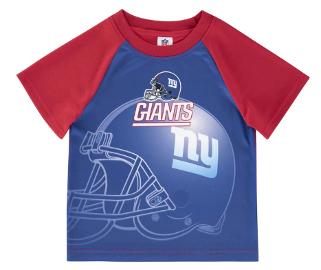 New York Giants Toddler Boys' Long Sleeve Logo Tee