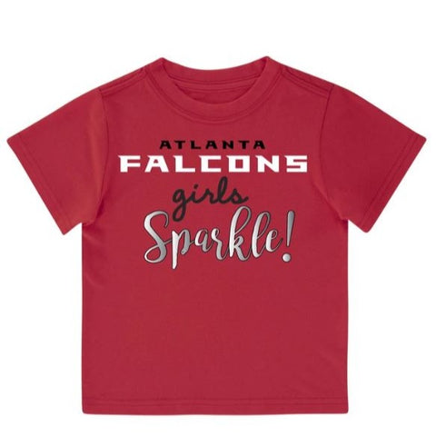 Atlanta Falcons Baby Girl Short Sleeve Bodysuit, 3-pack