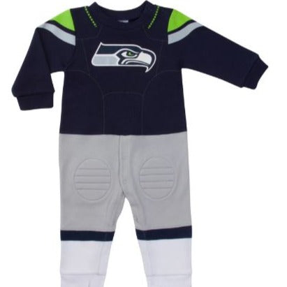Baby Boys Seattle Seahawks Short Sleeve Jersey Bodysuit