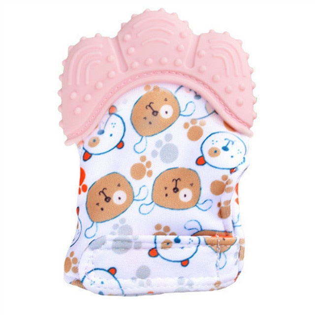 Baby Silicone Teething Mitten Gloves