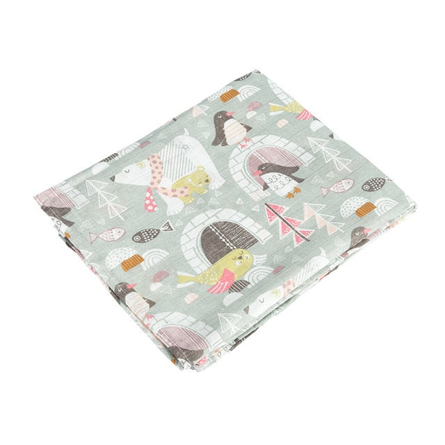 100% Cotton Baby Swaddle Blankets