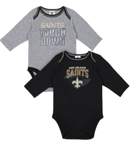 Saints Baby Boys 3-Pack Short Sleeve Bodysuit