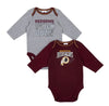 Baby Boys Washington Redskins Long Sleeve Bodysuit, 2-pack¬†