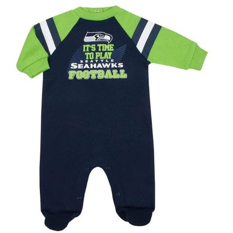 Baby Girls Seattle Seahawks Short Sleeve Bodysuit, 3-pack