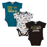 Jaguars Baby Boys 3-Pack Short Sleeve Bodysuit