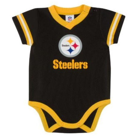 Baby Boys Pittsburgh Steelers Short Sleeve Jersey Bodysuit
