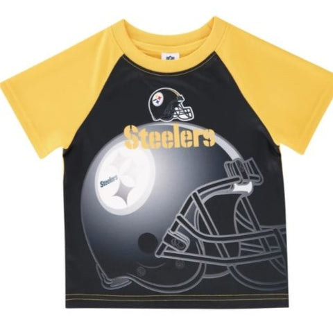 Pittsburgh Steelers Toddler Boys' Long Sleeve Logo Tee