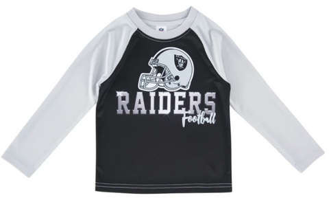 Oakland Raiders Baby Boys Dazzle Short Sleeve Bodysuit