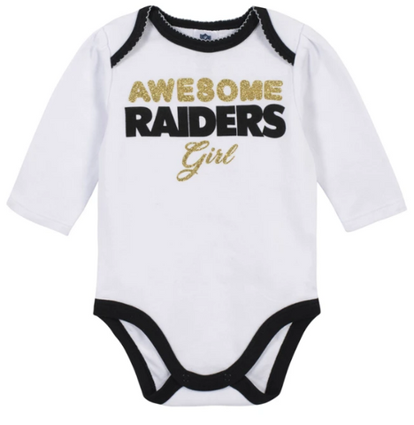 Oakland Raiders Toddler Boys' Long Sleeve Logo Tee