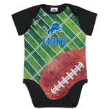 Detroit Lions Baby Boy Short Sleeve Bodysuit