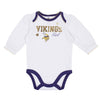 Baby Girls Minnesota Vikings 3-Piece Bodysuit, Pant, and Cap Set