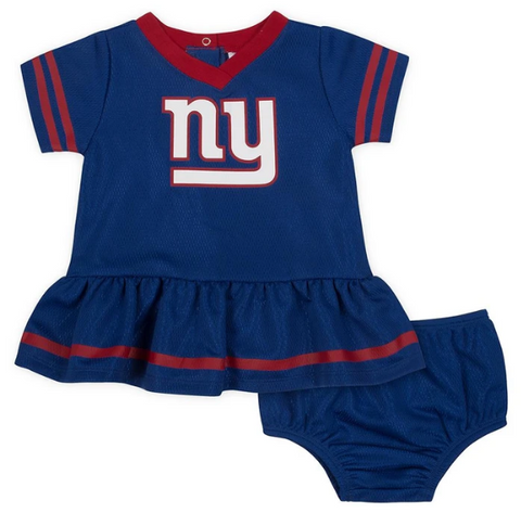 Baby Girls New York Giants Cheerleader Dress and Panty Set