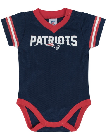 New England Patriots Baby Boys Footed Footysuit