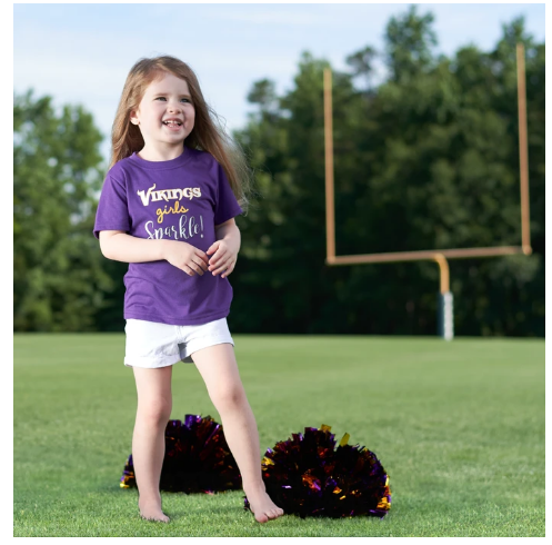 Minnesota Vikings Toddler Girls' Short Sleeve Tee