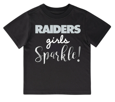 Oakland Raiders Toddler Boys' Long Sleeve Logo Tee