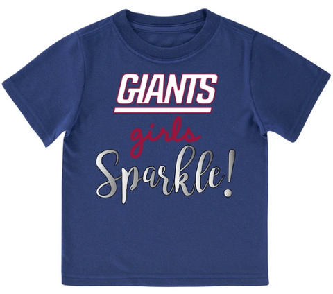 New York Giants Baby Girl Short Sleeve Bodysuit, 3-pack