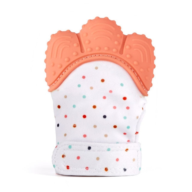 Baby Silicone Teething Mitten Gloves