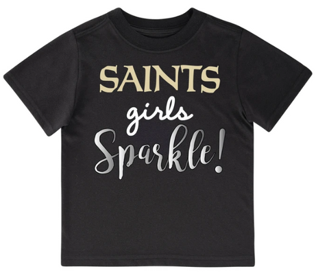 Baby Girls New Orleans Saints 3-Piece Bodysuit, Pant, and Cap Set